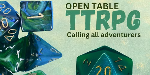 Sunday TTRPG Open Use Tables