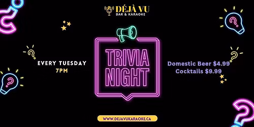 Tuesday Trivia Nights