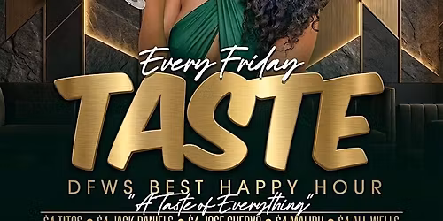 TASTE FRIDAY | $4 Happy Hour | Caribbean Buffet & Live Band