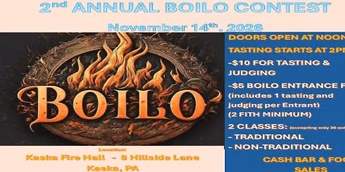 BOILO Contest - 2nd annual Kaska Vol Fire Co