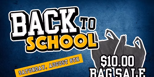 $10 Back 2 School Bag Sale