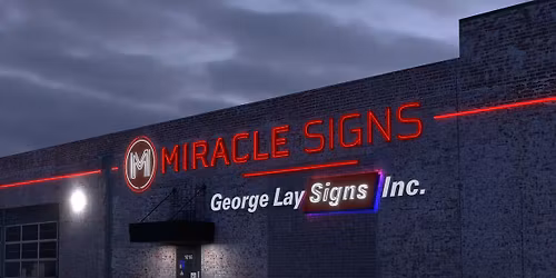 Miracle Signs | George Lay Signs Ribbon Cutting & Open House
