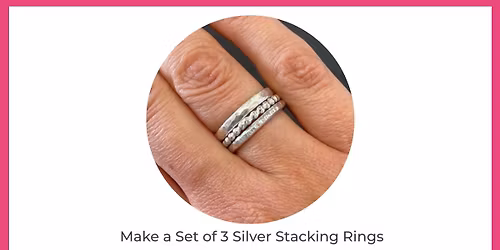 Make a set of 3 Silver Stacking Rings
