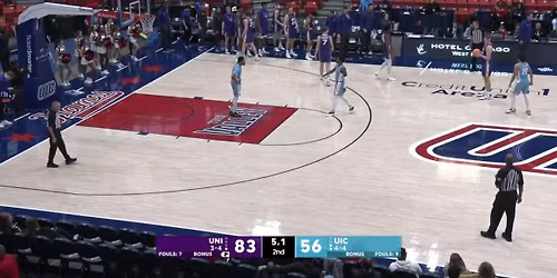 Northern Iowa Panthers at UIC Flames Mens Basketball at Credit Union 1 Arena at UIC