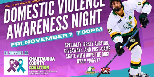 JCC Jayhawks Hockey: Domestic Violence Awareness Night