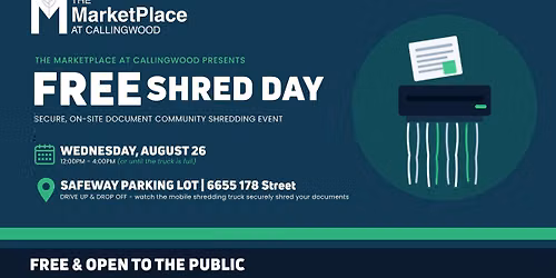 Free Community Shredding Day at Callingwood