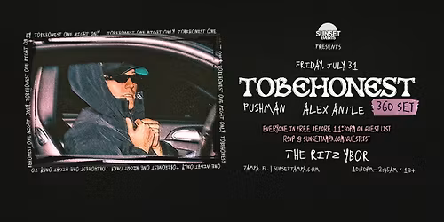 TOBEHONEST - FREE RSVP - Tampa, FL