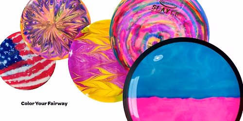 Dye & Fly: Disc Golf Dyeing - Glue Bed Method