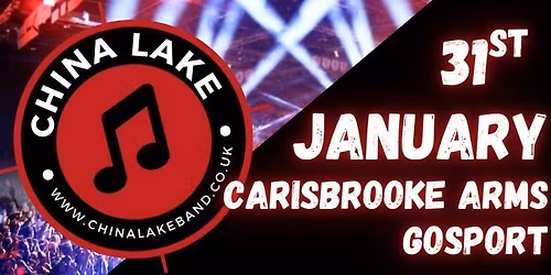 China Lake are back on payday weekend at the Carisbrooke!