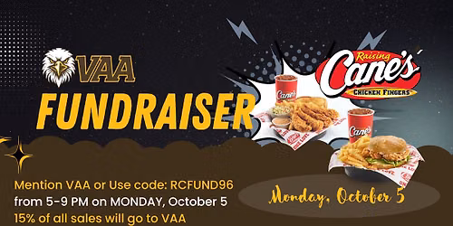 VAA Fundraiser Night at Raising Cane's 
