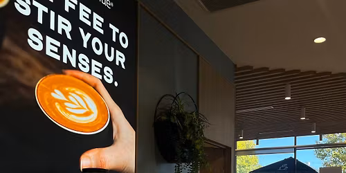 Coffee and ANZAC biscuit from 5:10 am