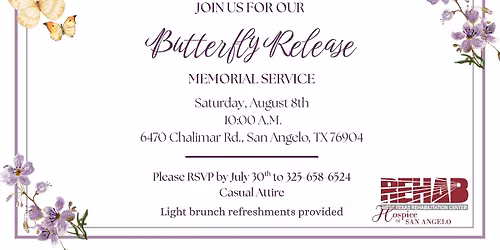 Butterfly Release Memorial Service