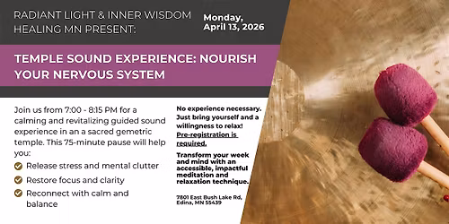 Temple Sound Bath Experience: The Force Is Within You!