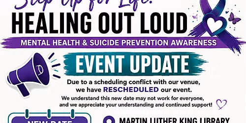Step Up for Life: Healing Out Loud 2026