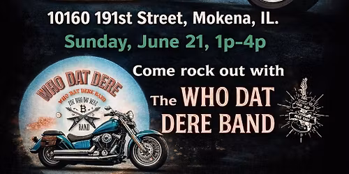 Come rock out with Who Dat Dere Band at Jamo\u2019s Live