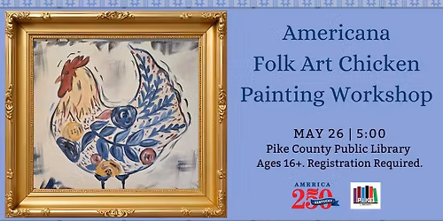 American Folk Art Chicken (Pike Co Public Library) 