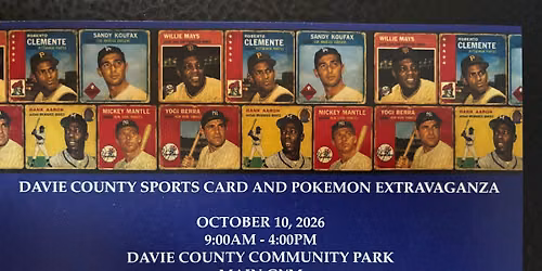 Davie County sports cards and Pok\u00e9mon extravaganza