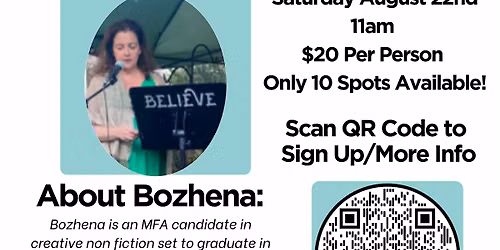 Writing Past Trauma Journaling Workshop with Bozhena