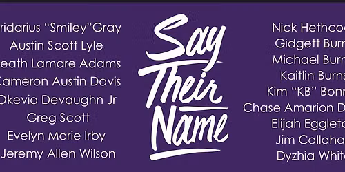 Say Their Names Campaign 