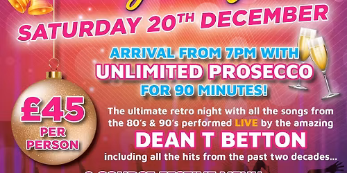 \ud83c\udf89\ud83d\udd7a80\u2019s & 90\u2019s Festive Party Night \ud83e\udea9\ud83d\udc83