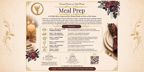 Seasoned Women of Faith Presents "Meal Prep", a 6-Week Mixer Experience