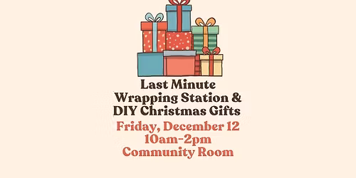 Last Minute Wrapping Station and DIY Christmas Gifts