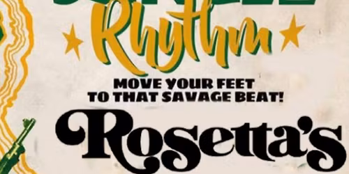 Jungle Rhythm at Rosetta\u2019s with guest Dj\u2019s Nick\u2019s Record Hop (Stockholm) and Ruby Tuesday (London)