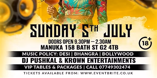 GLASGOW MELA AFTER PARTY 2026