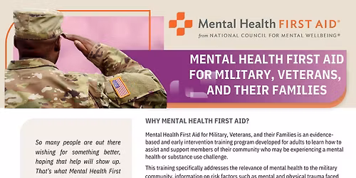 Mental Health First Aid Class