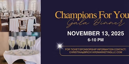 Champions For Youth Gala Dinner