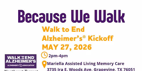 Walk to End Alzheimer\u2019s Kick Off