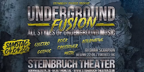 Underground FUSION : All Styles Of Undergroud Music mit DJ Dark Scorpion