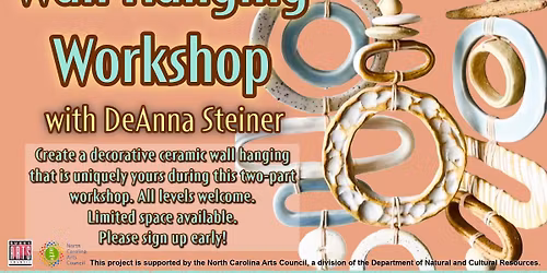 Ceramic Wall Hanging Workshop with DeAnna Steiner