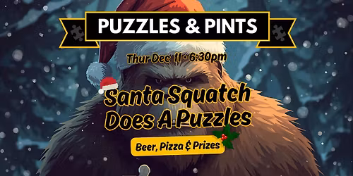 Puzzles & Pints - Jigsaw Race at Squatch Brewery