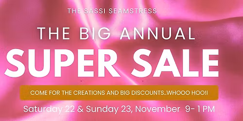 Save the Date - Big Annual Handmade Super Sale