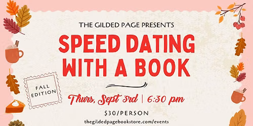 Speed Dating with a Book: Fall Edition at The Gilded Page