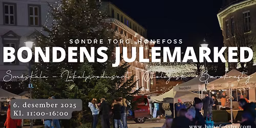 Bondens Julemarked i H\u00f8nefoss