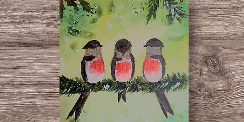 NAILSWORTH- Let's Paint N' Sip Three Little Robins 
