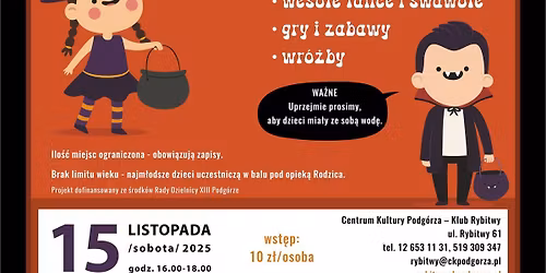 Bal Andrzejkowy dla dzieci - czyli zlot wr\u00f3\u017cek i czarodziej\u00f3w w Klubie Rybitwy 