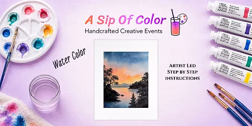 Watercolor Paint & Sip at Victory House in the Epicenter: Lake Sonoma