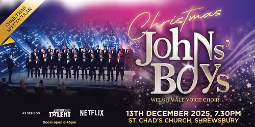 Christmas with Johns' Boys in Shrewsbury \ud83c\udf84