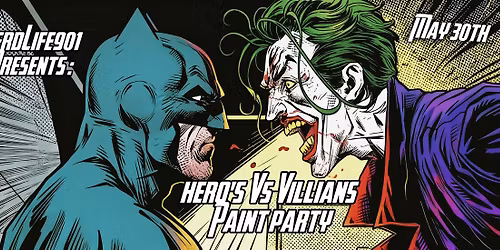Hero's Vs Villians Paint Party