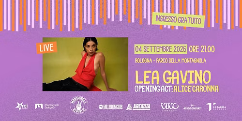 LEA GAVINO live [Opening: Alice Caronna] @ Montagnola Republic