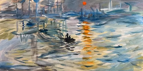 Paint Like Monet - Impression Sunrise