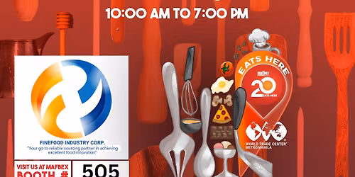 MAFBEX Manila on June 10-14, 2026, from 10 AM to 7 PM at the World Trade Center Metro Manila