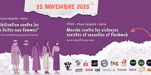 Manifestation contre les violences sexistes et sexuelles + Flashmob f\u00e9ministe