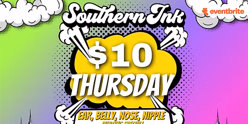 Southern Ink, Atlanta presents: $10 Thursday piercing special!
