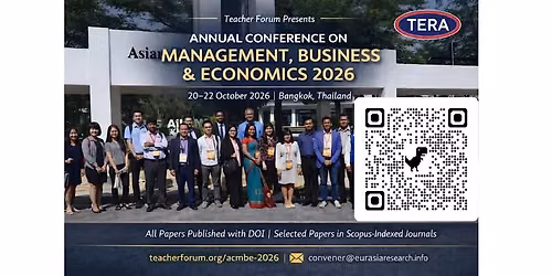 Annual Conference on Management, Business and Economics, 20-22 October 2026, Bangkok