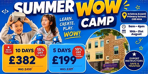 Krishna Avanti School Summer Tech Camp (10th - 14th August)