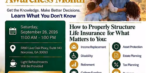 Life Insurance Awareness Month Event